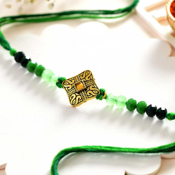 Golden Mantra Rakhi