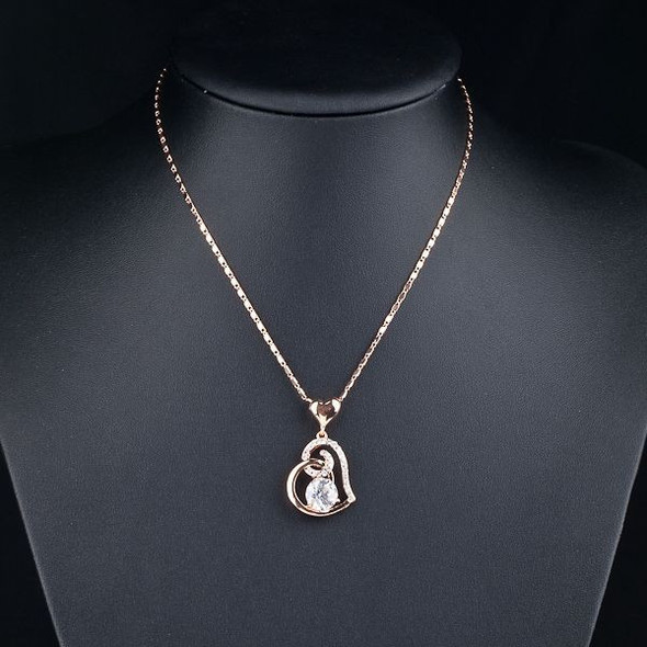 Buy Rose Gold Stellux Crystals Heart Pendant Online to Australia