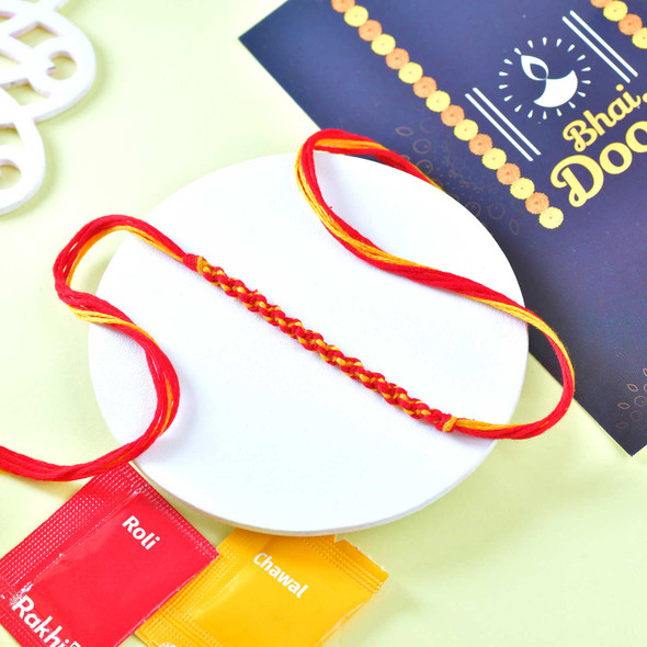 Bhaidooj Kalava with Lindt Extra Creamy Chocolate Bar