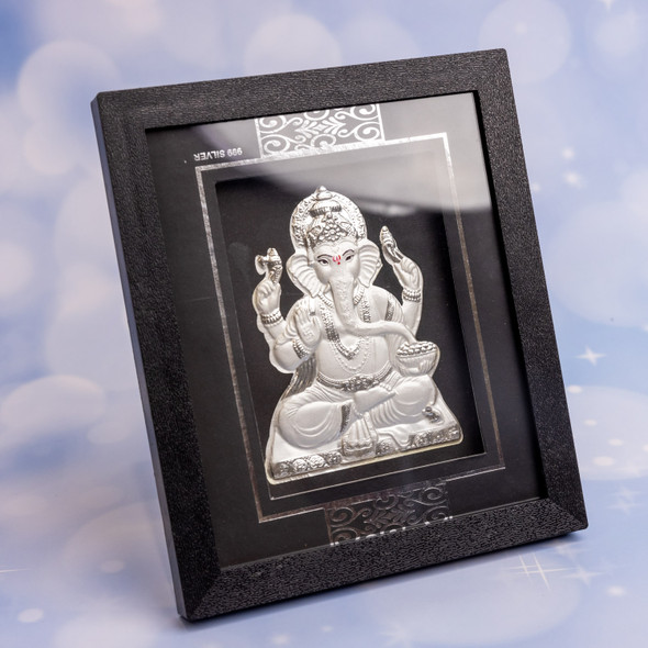 999 Silver Ganesha Frame