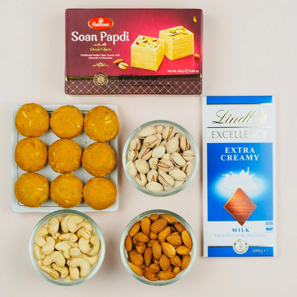 Send Sweets Chocolates and Dry Fruits Festival Hamper Online