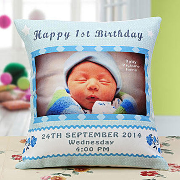 Buy Baby Announcement Personalized Cushion Online