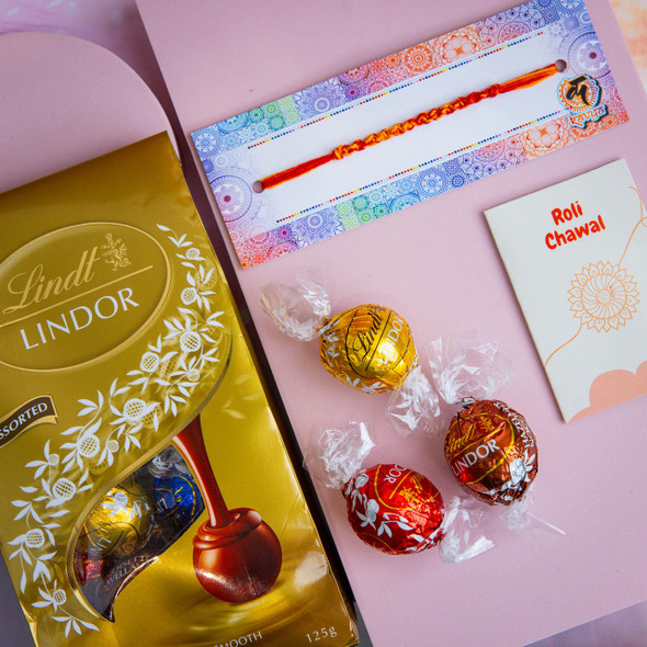 Bhaidooj Kalava With Lindt Assorted Chocolates