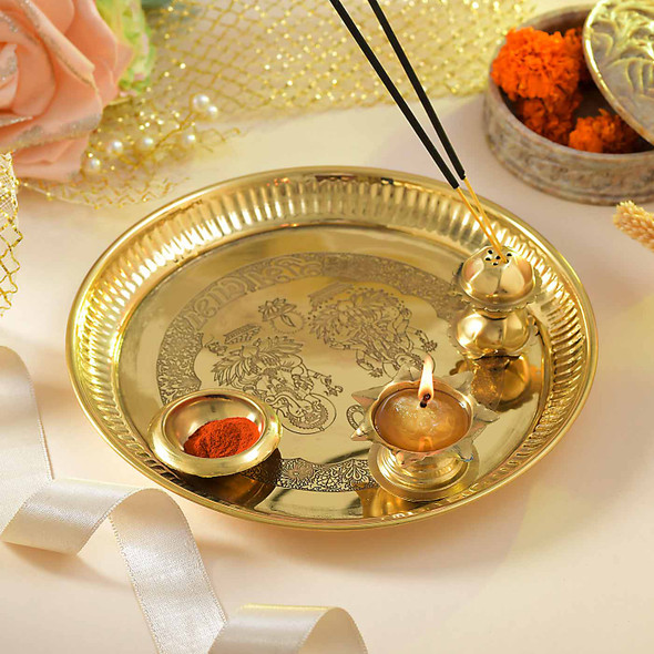 Brass Pooja Thali