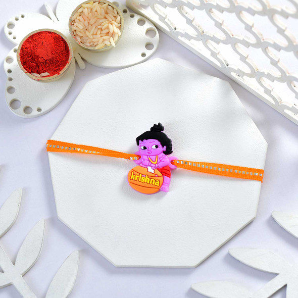 Krishna kids Rakhi with Snickers Chocolate