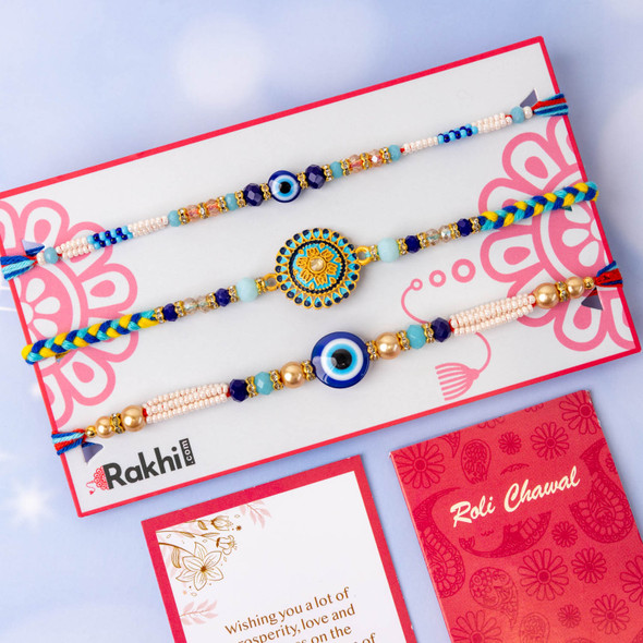 Best of Three Beautiful Designer Bhai Rakhi