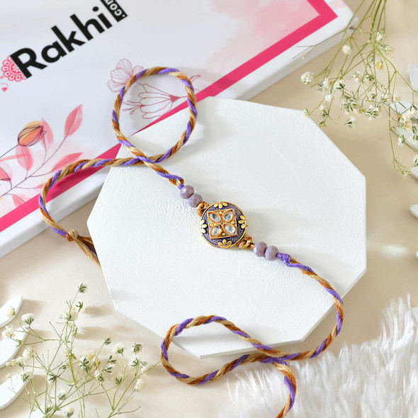 Shining Purple Rakhi