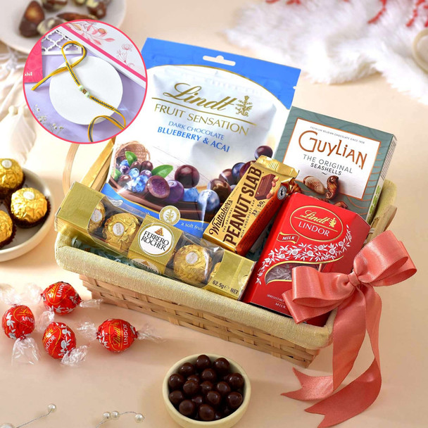 Single Rakhi with Chocolates Hamper