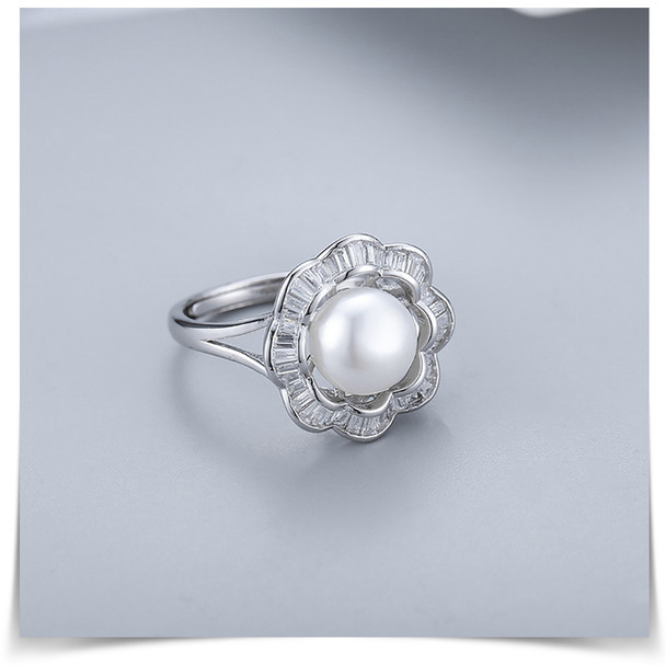 Floral Shape 925 Sterling Silver Adjustable Ring Floral Shape 925 Sterling Silver Adjustable Ring