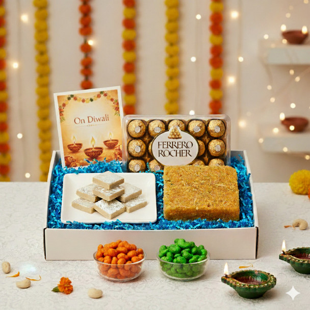 Ferrero Rocher & Mithai Fusion with Dry Fruits Ferrero Rocher & Mithai Fusion with Dry Fruits