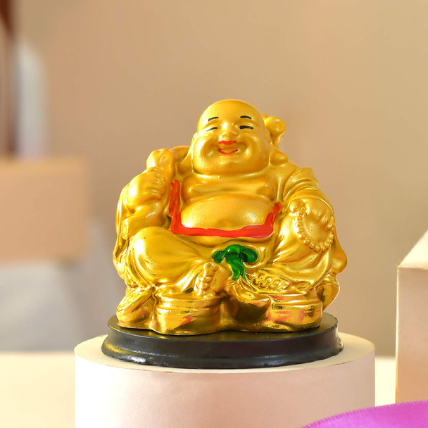 New Year Combo of Exotic Chocolates with  Laughing Buddha
