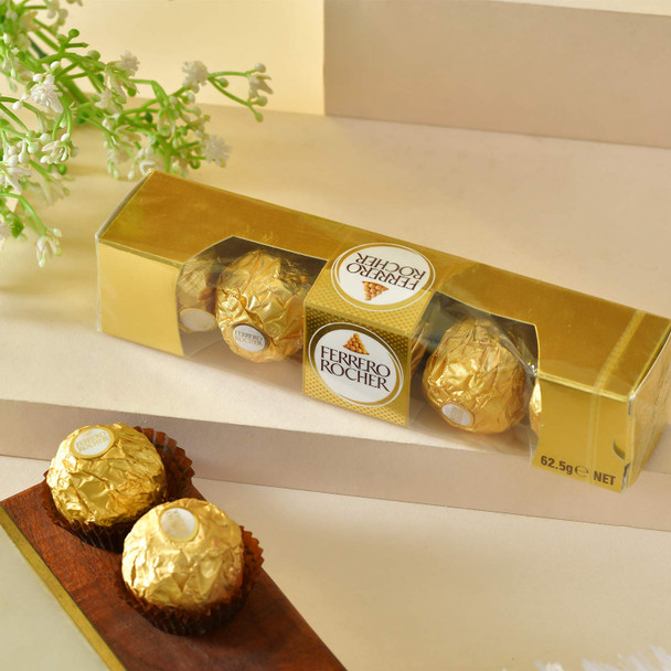 Rocher Chocolate with Good Luck Plant Birthday Gift