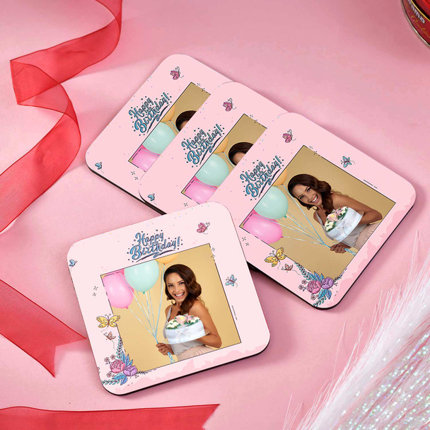 Birthday Tea Coaster Chocolate Cookies Combo