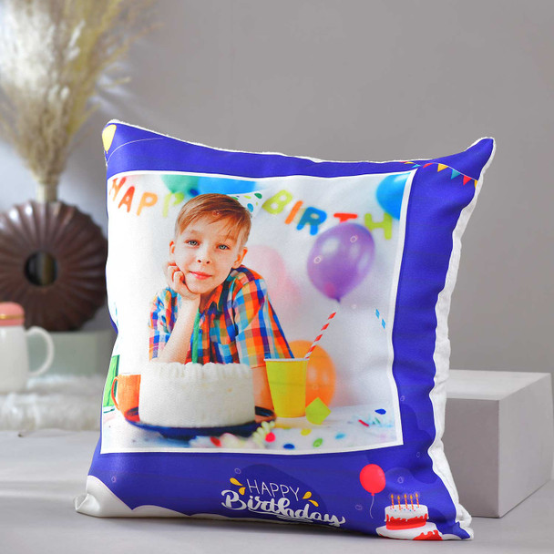 Personalized Birthday Cushion and Lindt Chocolates Personalized Birthday Cushion and Lindt Chocolates