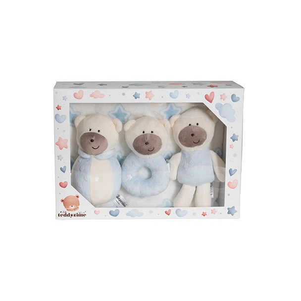 Baby Gift Pack Bear Accessories And Blanket Baby Blue