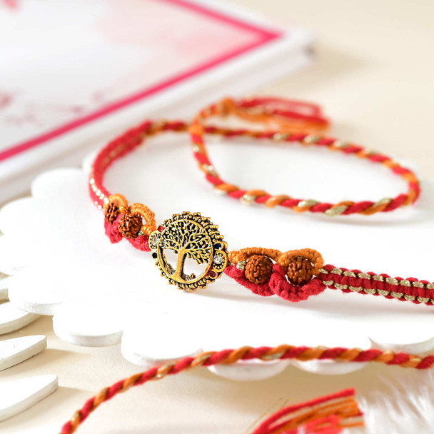 Divine "Kalp-Taru" Rudraksh Rakhi