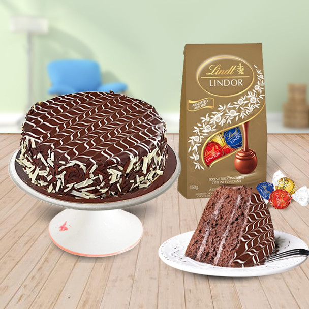 Chocolate Cake with Lindt Chocolate - For Canada