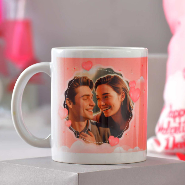 Valentine's Day Personalized Cushion & Mug -For USA