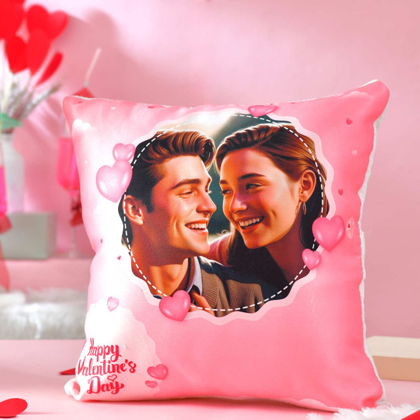Valentine's Day Customized Cushion with Mug -For USA