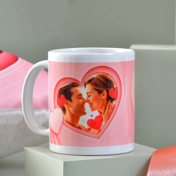 Personalized Valentine's Day Cushion With Mug -For Canada Personalized Valentine's Day Cushion With Mug -For Canada