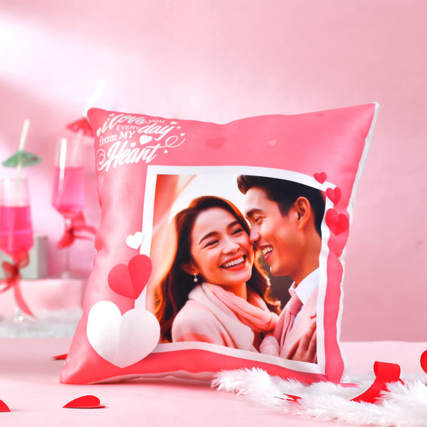 Romantic Personalized Photo Cushion -For Canada