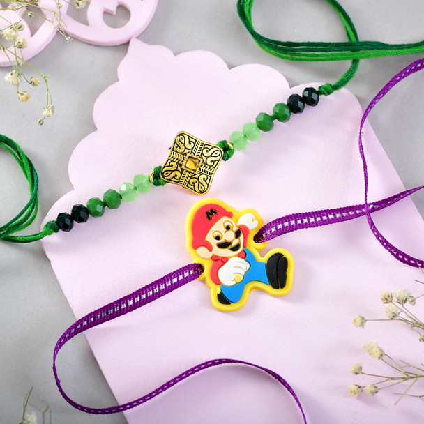 Set of 2 Bhai Rakhi with Ferrero & Baklava