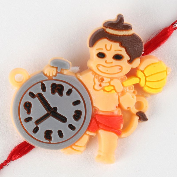 Chhota Hanuman Rakhi with Clock Design