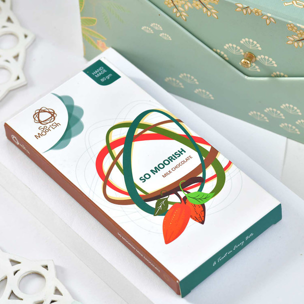 Elegant Rakhi Gift Box with Dry Fruits and Chocolate