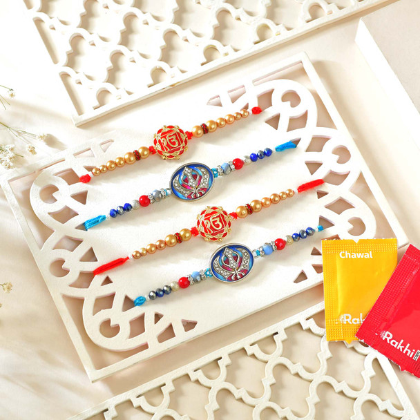 Traditional Four Punjabi Rakhi Hamper