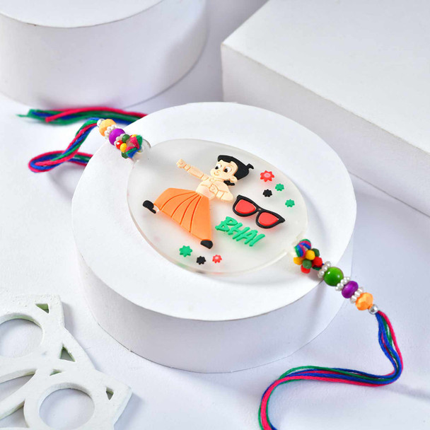 Designer Rakhi with Mix Miniature Chocolates