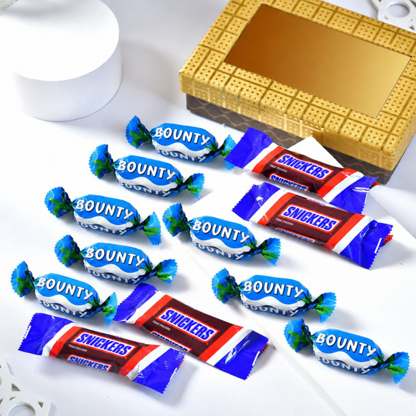 Designer Rakhi with Mix Miniature Chocolates