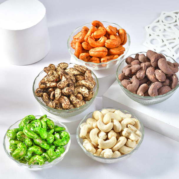 Fantastic Five Rakhi with Five Flavor Dry fruits