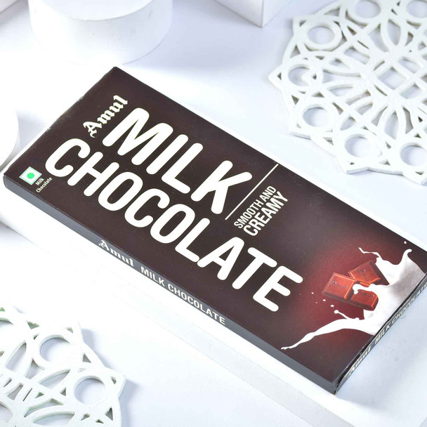 Set of Five Rakhi with Amul Chocolate and Dryfruits