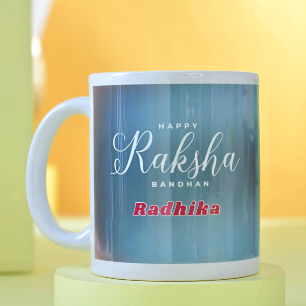 Personalized Mug and Cushion Cadbury Silk Chocolates for Best Sister