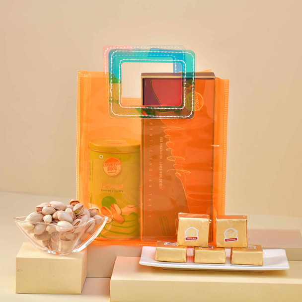 Chocobite with Rakhi and Pistachio