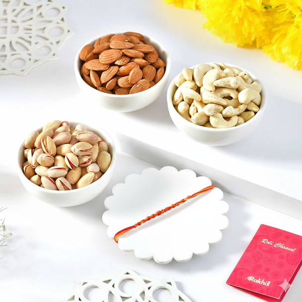 Bhaidooj Thread with Assorted Dryfruits