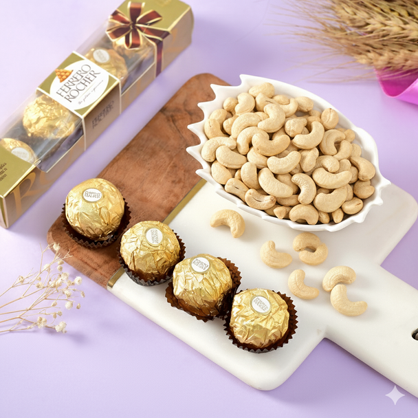 Bhaidooj Kalava With Ferrero Rocher & Cashews