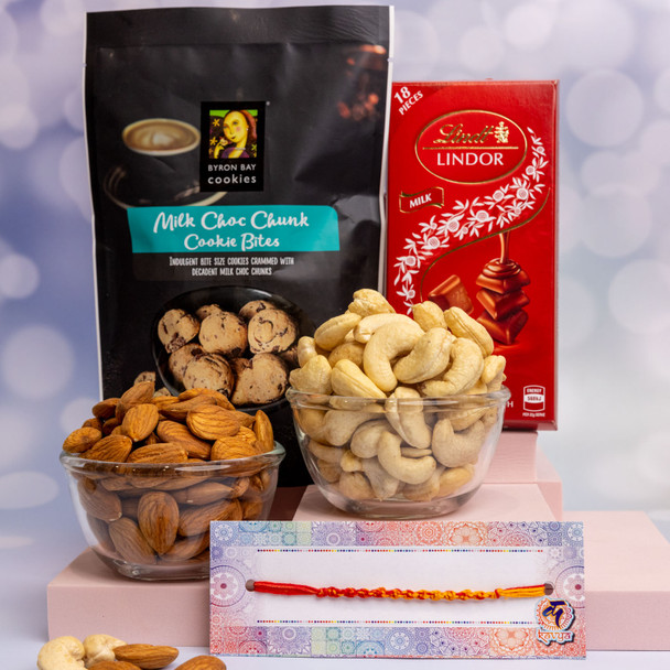 Bhaidooj Gift Hamper with Dry Fruits & Chocolates