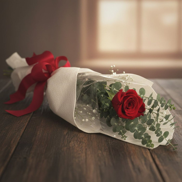 The Eternal Single Rose Bouquet