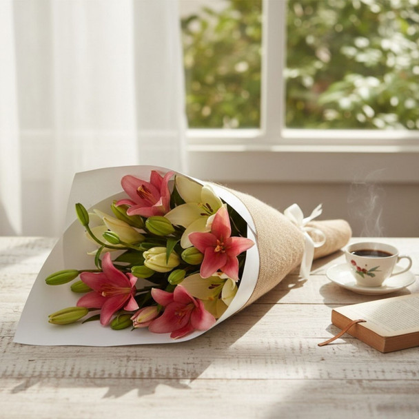 Elegant Lily Charm Bouquet