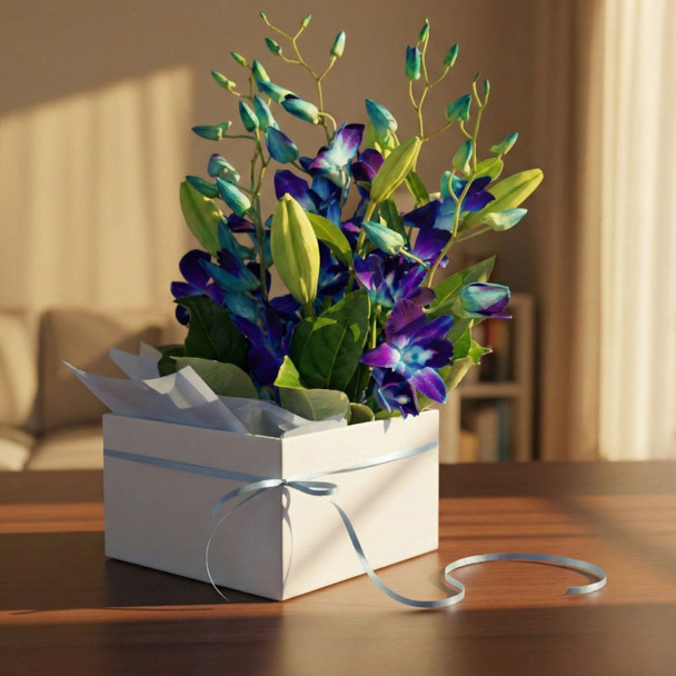 Magic Blue Floral Box