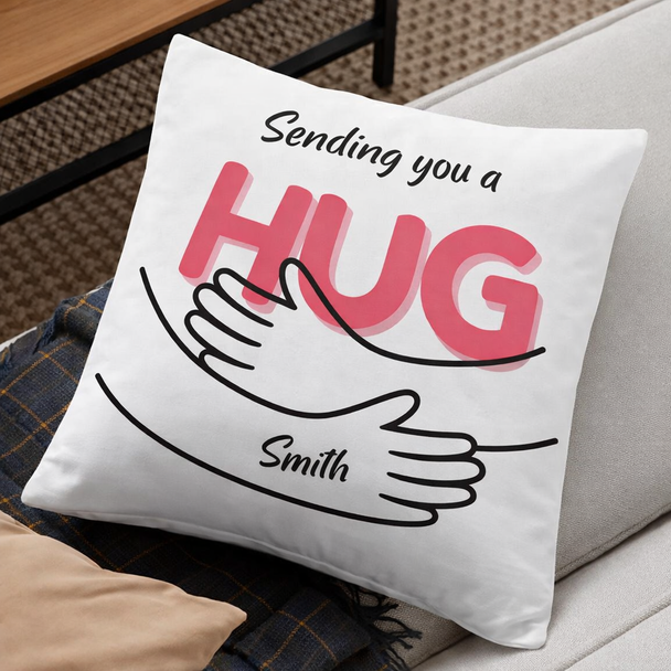 Sending you a Hug Personalized Cushion