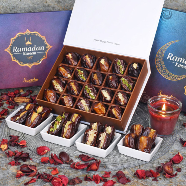 Ramadan Stuffed Dates-16 Pcs Blue