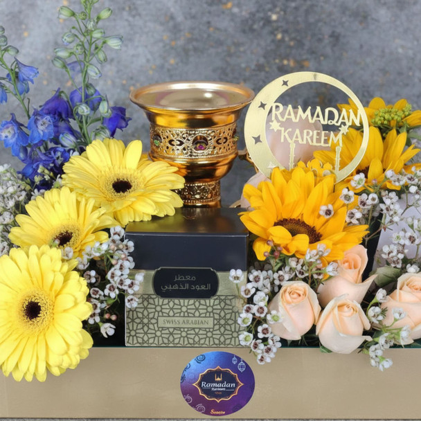 Ramadan Floral Hamper Golden
