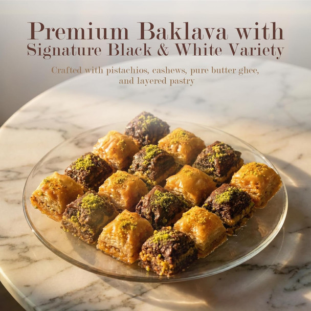 Premium Black & White Baklava