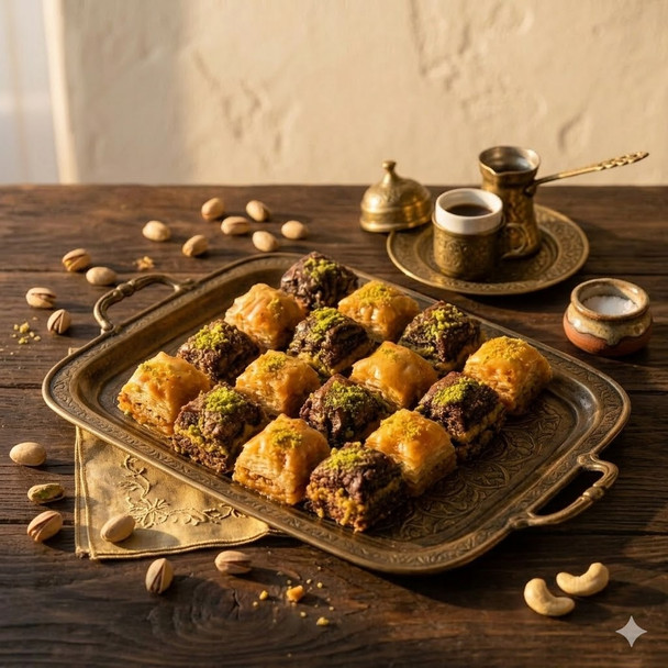 Premium Black & White Baklava