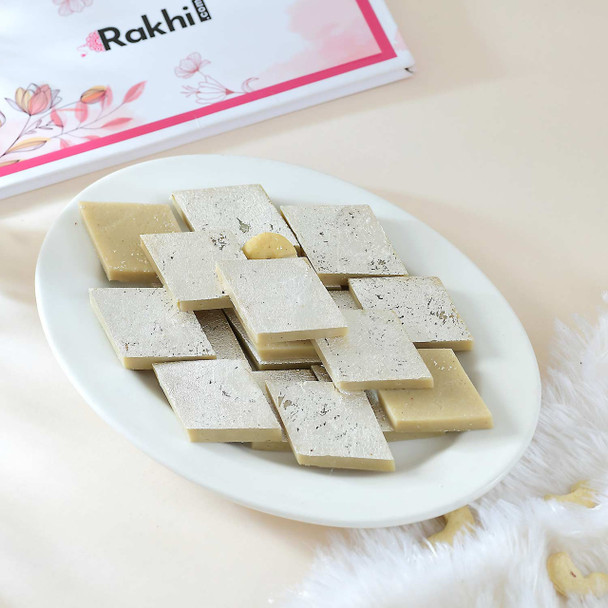 Set of Rakhi With Kaju Katli