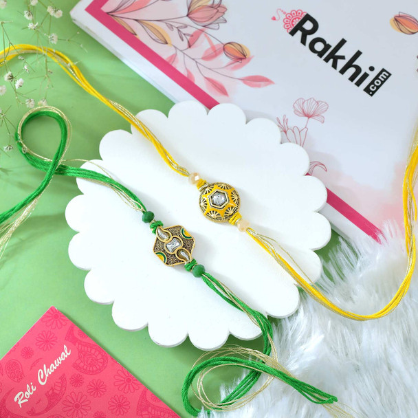 Duo Rakhi Set with Lindt Chocolates
