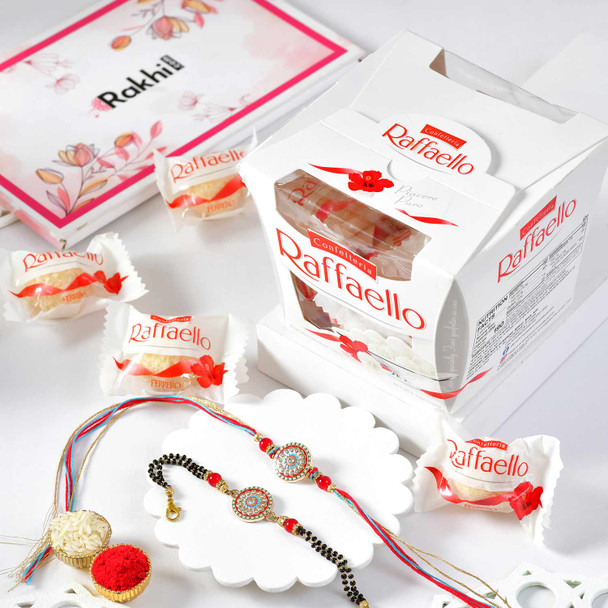 Designer Rakhi & Bracelet Combo with Ferrero Raffaello