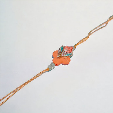 Two Designer Rakhi With Silk Chocolate
